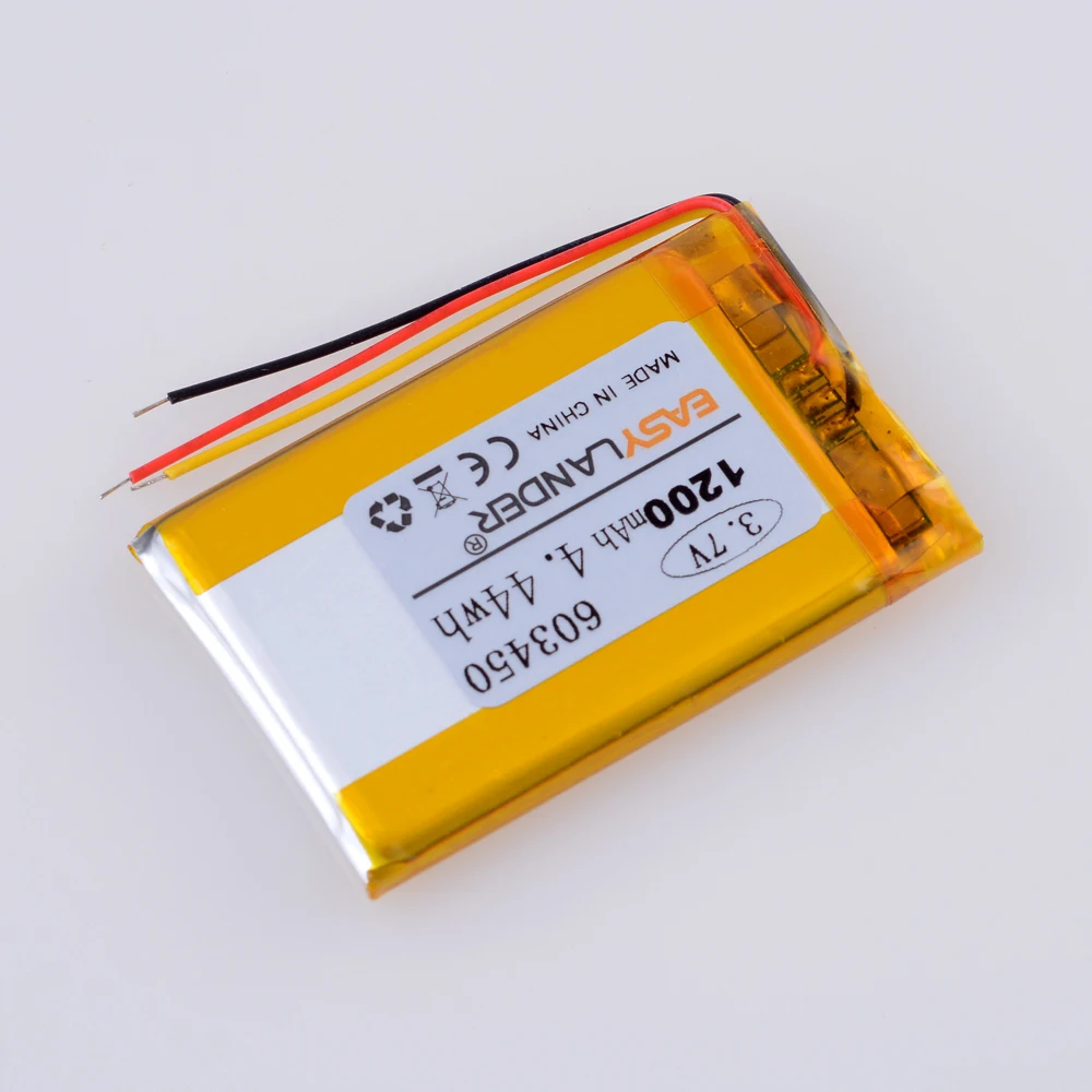 3 провода 7 V 1200mAh 603450 Литий-полимерный LiPo аккумуляторная батарея Замена для HS70 Corsair