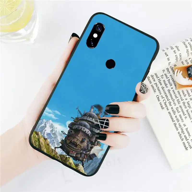 

Howls Moving Castle Phone Case black For Xiaomi Redmi mi note 7 8t 9 9t 9s 8 10 10t 11 pro lite K20 max 3