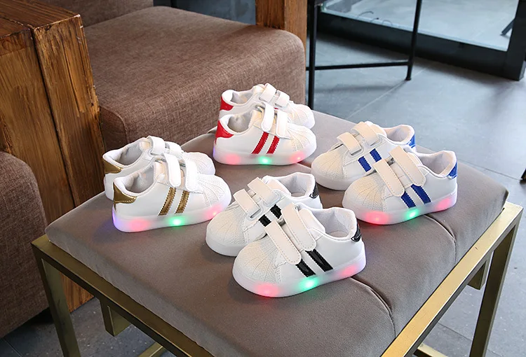 

Size 21-30 Baby Toddler Glowing Shoes Children Led Breathable Shoes Boys Glowing Sneakers Girls Sneakers with Luminous Sole