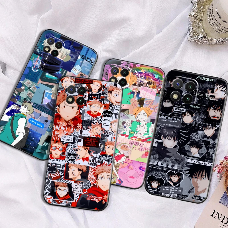 

Hot Anime Japan Jujutsu Kaisen TPU Phone Case For Xiaomi Redmi 7 7A 8 8A 9 9i 9AT 9T 9A 9C Note 7 8 8T 8 Pro Fashion Black Cover