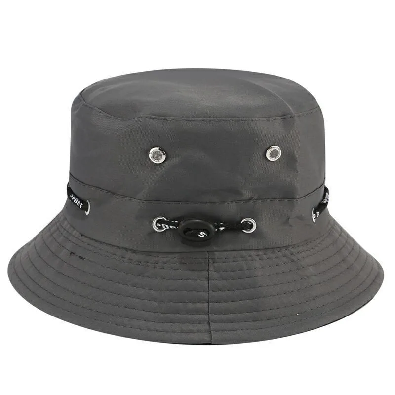 

Men Women Summer Outdoor Sport Vent Holes Fishing Fisherman Cowboy Foldable Sun Hat Flat Wide Brim Sunscreen Bucket Cap R70