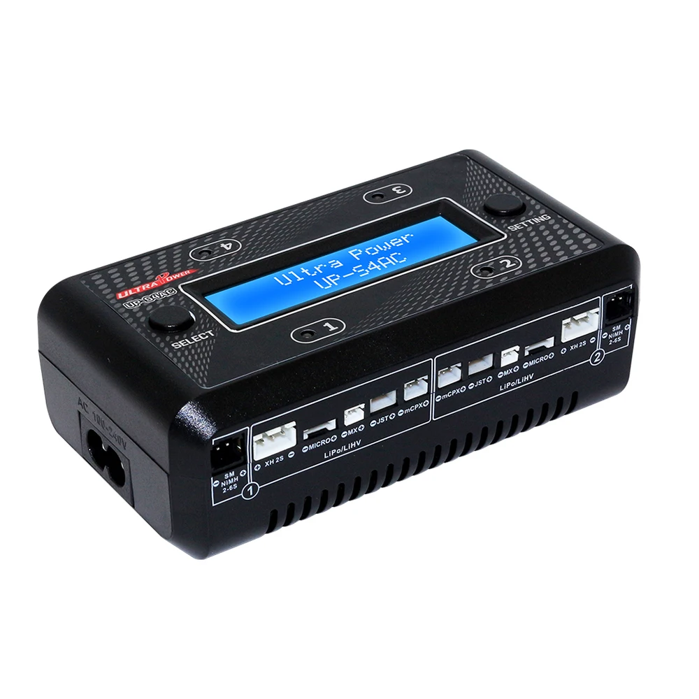 Ультра мощный UP S4AC AC/DC зарядное устройство с SM XH Micro MX JST mCPX порт для 1 2S Lipo/LiHV 2 6S