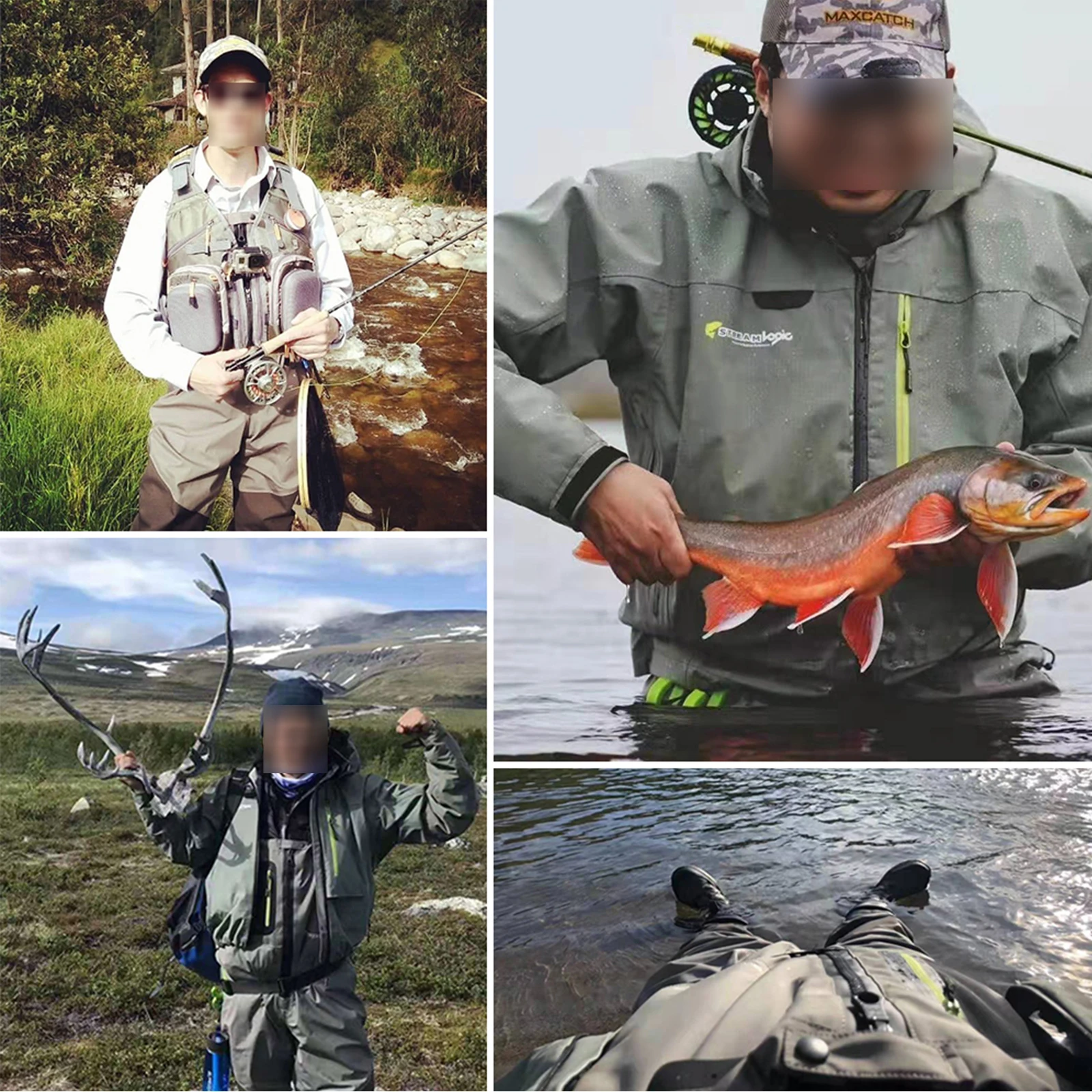 Maximumcatch Открытый чулок ножной светильник вес дышащий Fly Рыбалка Wader водонепроницаемый болотные брюки Рыбалка Wader куртка