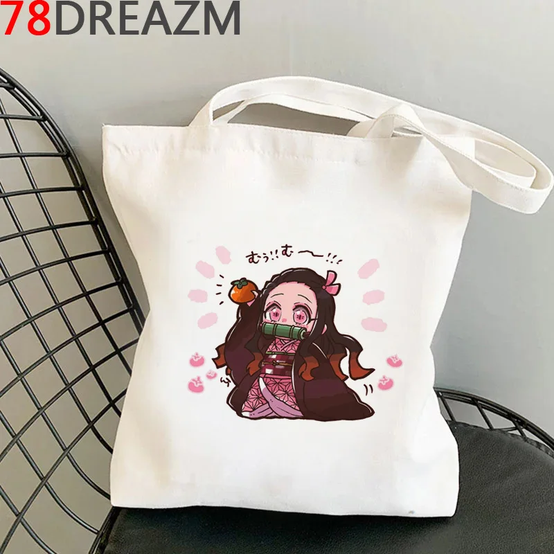 

Сумка для покупок из хлопка, с изображением рассекающего демонов