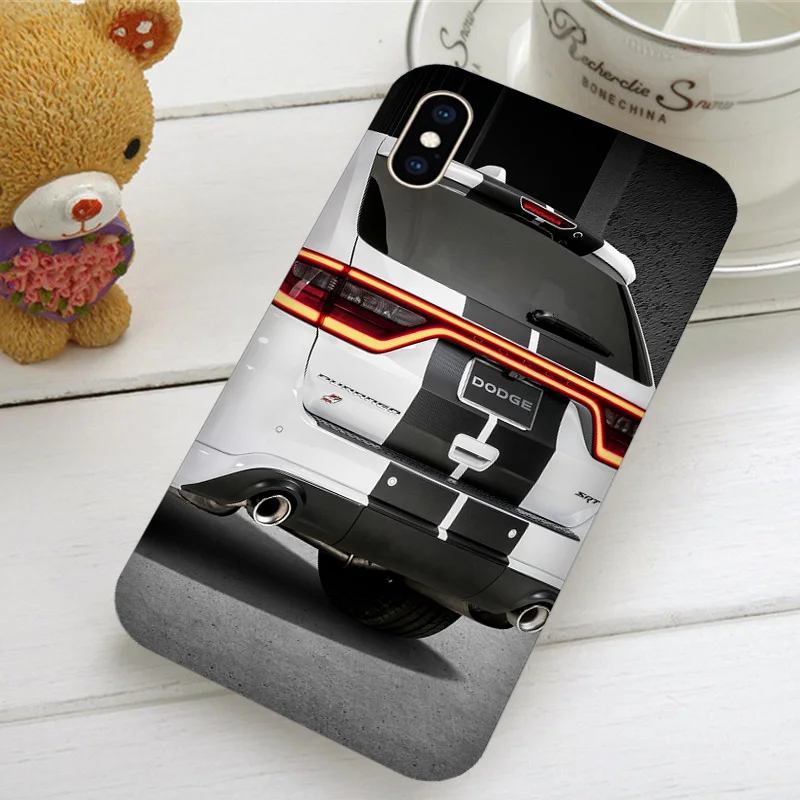 For iPhone 6S case 5 5S 6 7 8 Plus X XR XS 11 Pro Max Soft Silicone TPU Phone Cases Cover Dodge Demon Challenger Logo | Мобильные