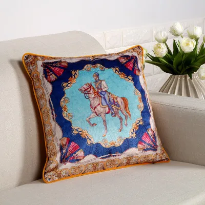 7 Домашний декоративный бросок 45x45 см наволочка Зара* женские Cojines Decorativos Para Sof Бархатная подушка Uxury наволочки с принтом - Цвет: 7