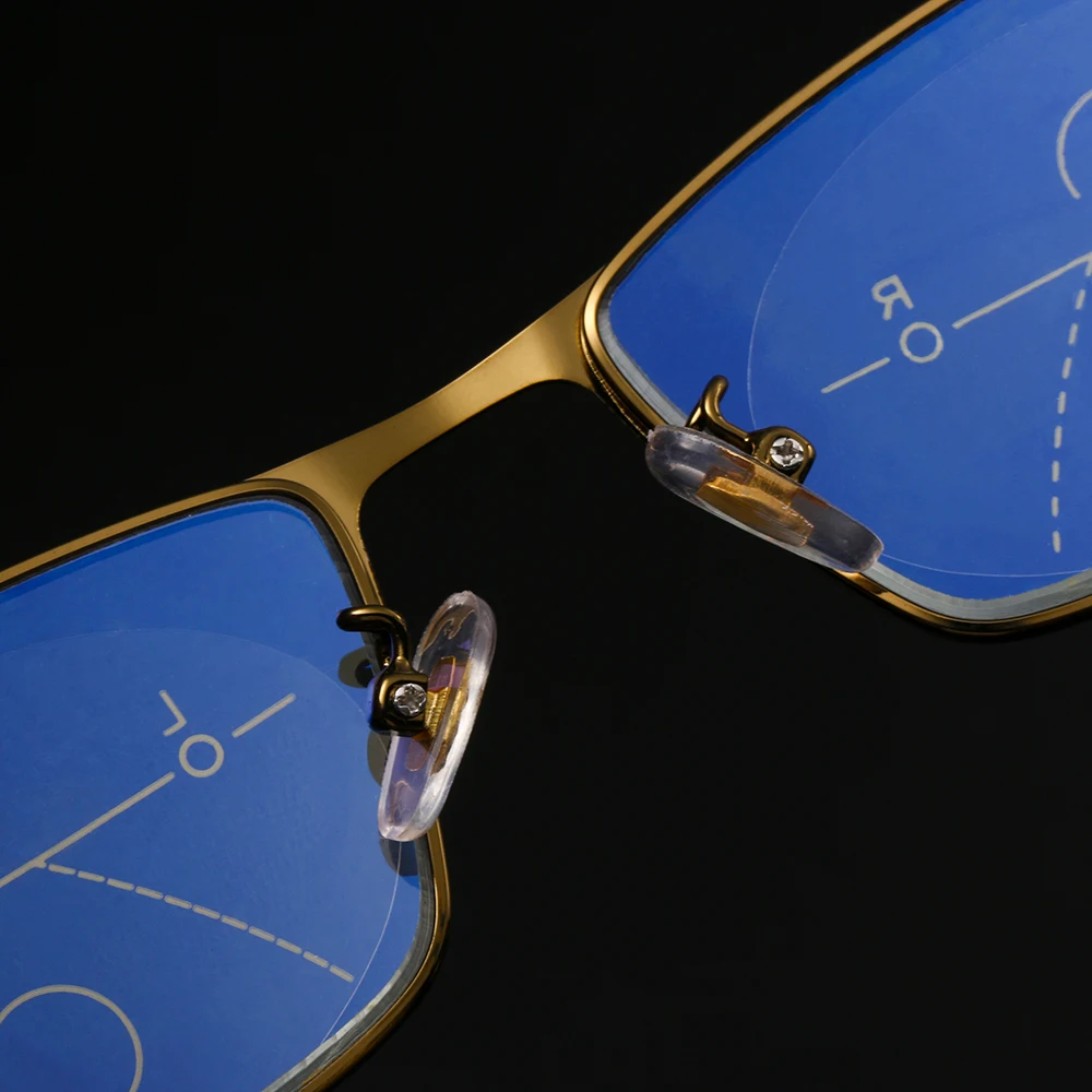 Прогрессивные Мультифокальные очки для чтения женщин и мужчин анти синий