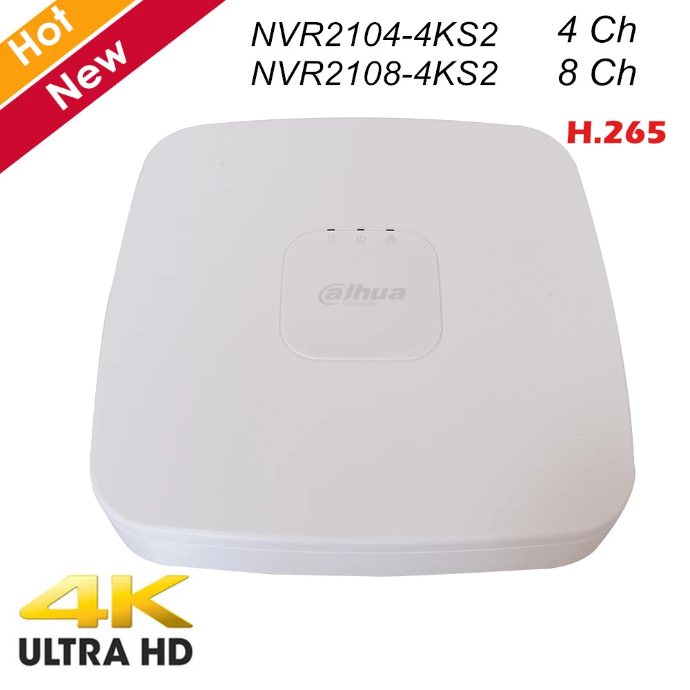 Сетевой видеорегистратор Dahua 4 Ch 8 Smart 1U Lite 4K H.265 Series 1 HDD NVR2104 4KS2 NVR для IP