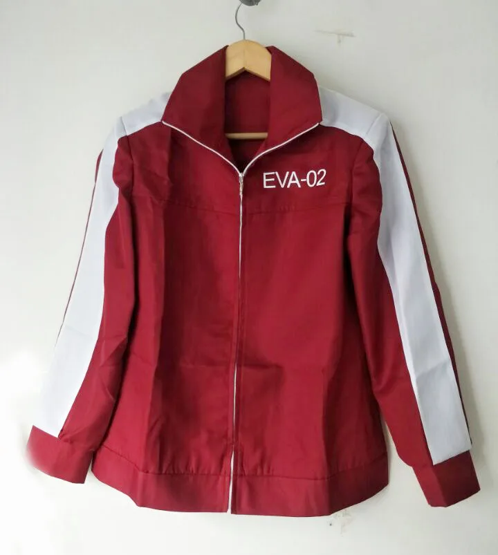 Anime EVA Asuka Langley Soryu Cosplay Costume Hoodie jacket coat Tailor Made - Цвет: women