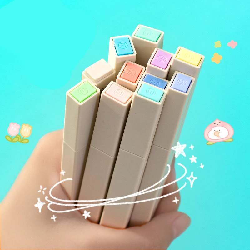 

Super soft tip oblique tip fluorescent marker color marker pen writing handbook supplies office supplies pen key line pen