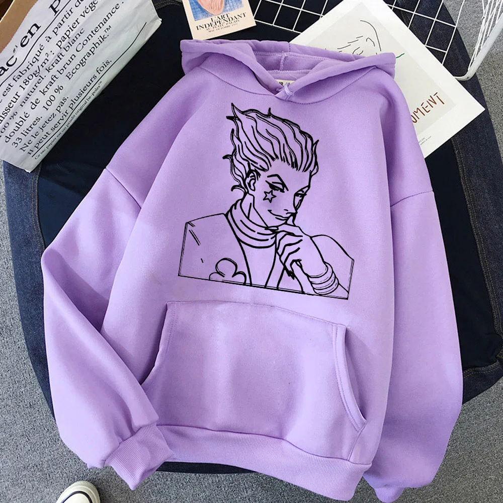 Толстовка с коротким рукавом для мужчин и женщин милые худи Hunter X Аниме Манга