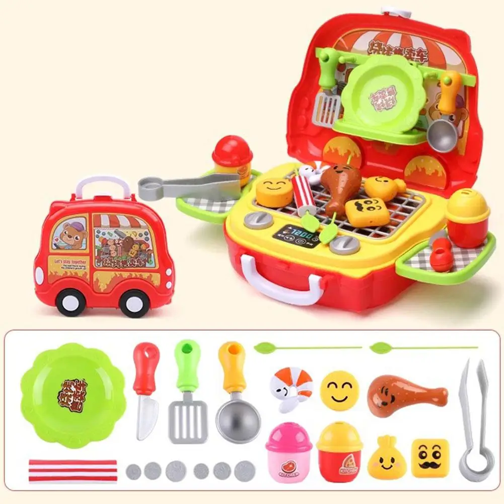 606 LeadingStar детская кухонная утварь набор стол ролевые игры чемоданы игрушки набор - Цвет: 606