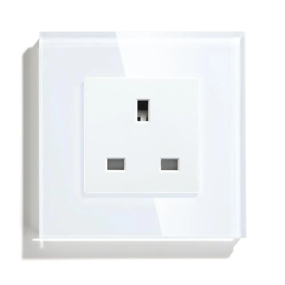 Стандартная настенная розетка BSEED в английском стиле декоративная с белой черной