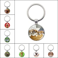 diy custom pet dog keychain cute animal key accessory mankinds closest friend shepherd dog best souvenir gift for dog owner