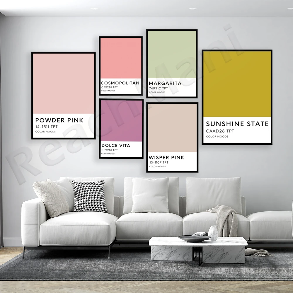 

Sunshine State Palette Print, Color Print, Typography Print, Graphic Design Poster, Yellow Poster, Trend Color Trend Color Poste