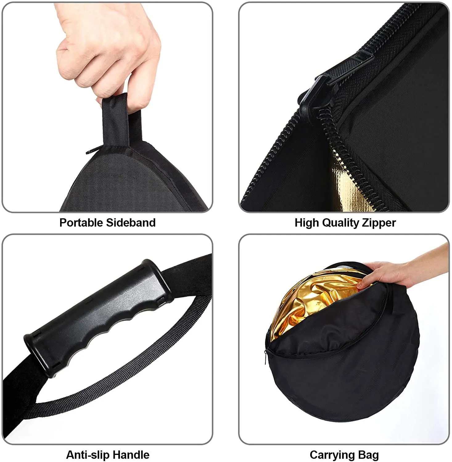 [Распродажа товара] 110 см 5 в 1 отражатель для фотосъемки портативный светильник с