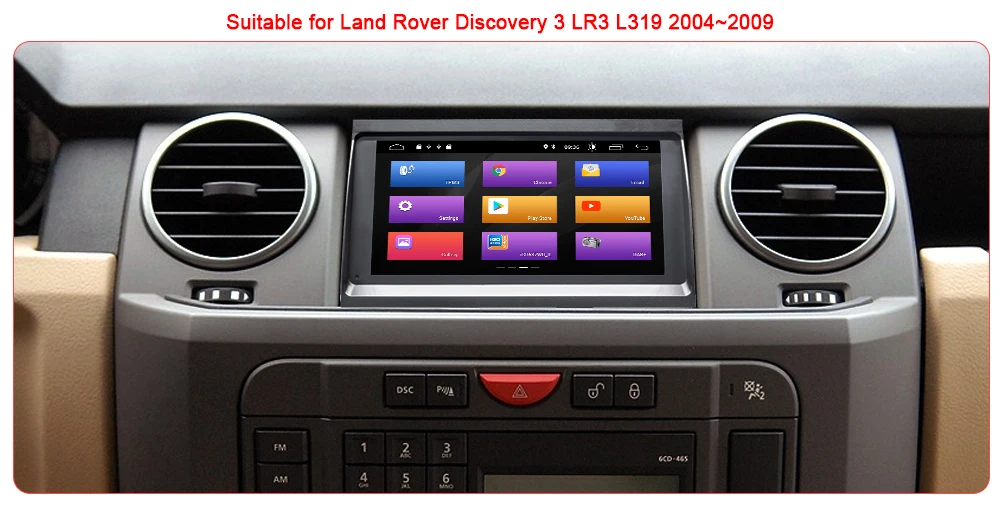 Авторадио Android 9,0 автомобильный мультимедийный плеер NAVI для Land Rover Discovery 3 LR3 L319 2004~ 2009 Стерео gps Navi Wifi OBD 4 ядра