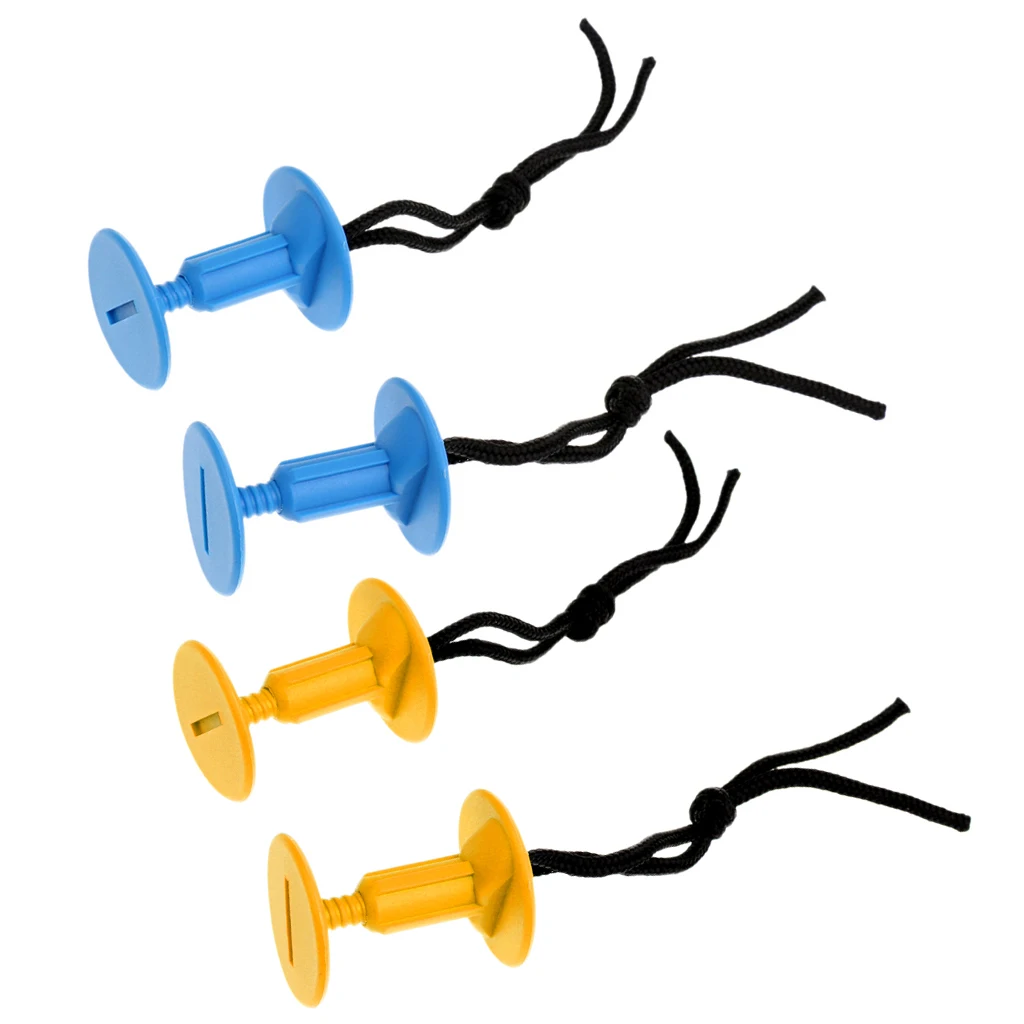 4Pcs/Pack Surfboard Body Board Threaded Leash Plugs with Cords Strings Water Sports Surfing Accessories | Спорт и развлечения