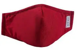 Wine Red Хлопок PM2.5 черная маска для рта Анти-пыль маска фильтр с активированным углем ветрозащитный Рот-муфельные бактерии доказательство маски для лица для защиты от гриппа уход - Цвет: Wine Red