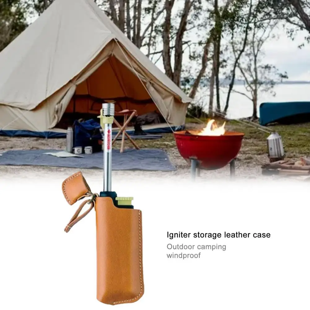 

Igniter Holster Outdoor Camping Windproof Igniter Storage Case Simple And Classic Design Lightweight And Durable Prevent Damage