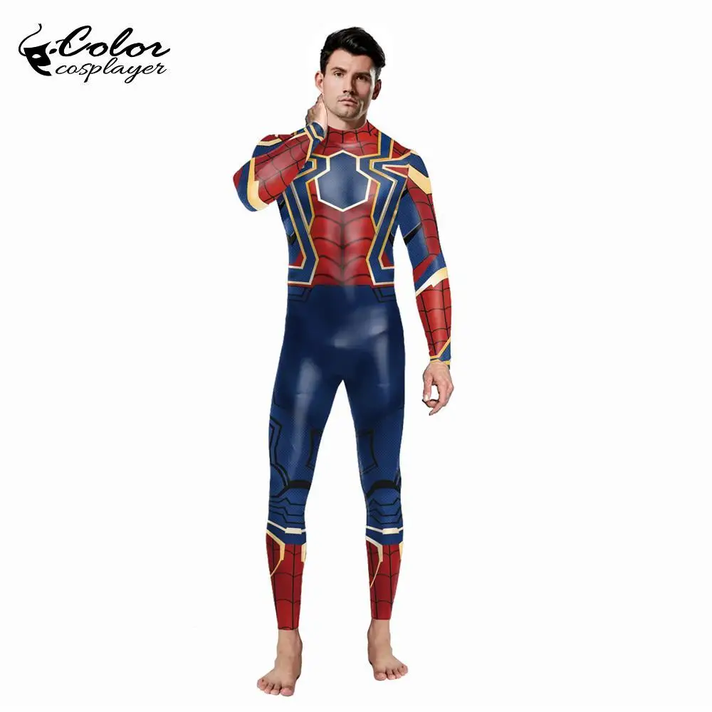 Цветной костюм паука для косплея по фильму маскарадная одежда фэнтези