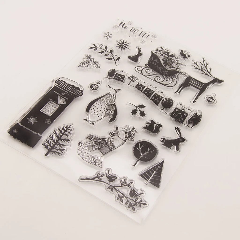 Силиконовый прозрачный Печатный штамп для почтового ящика DIY альбом