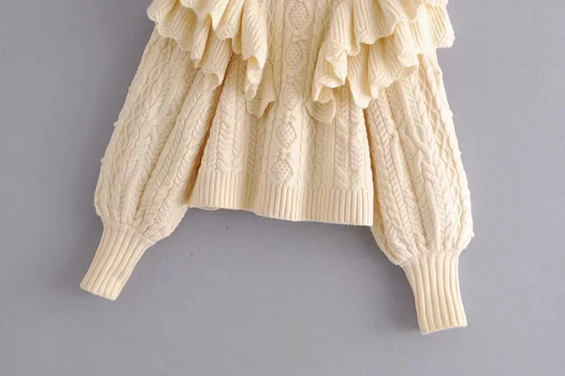 Winter ruffle turtleneck sweater women pullovers long sleeve knitted casual pull femme ladies korean 2019 | Женская одежда