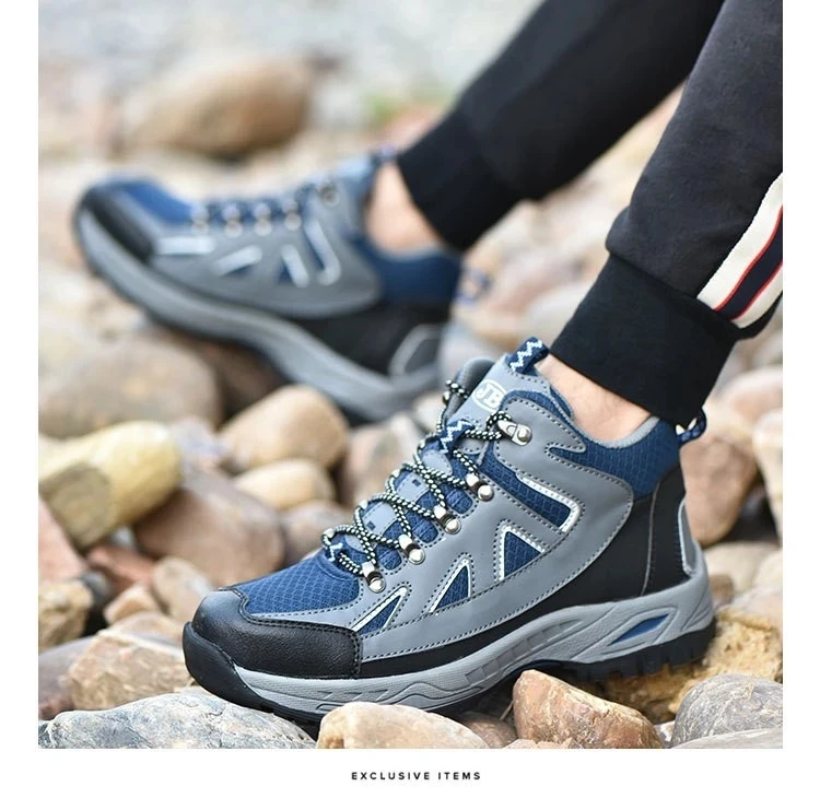 Dropshipping Big Size Night work Reflection Anti-smashing Anti-pirecing Lightweight Breathable Mesh Steel Toe Men Safety Shoes