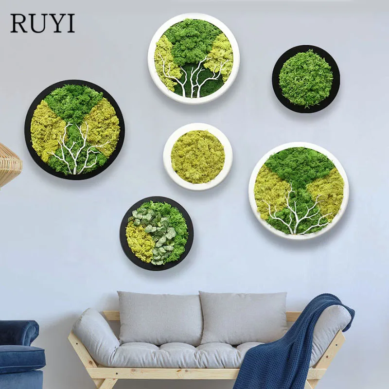 Искусственные растения RUYI по индивидуальному заказу мох для вечной жизни