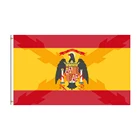 Испанский национальный флаг, большой свободный баннер 3x5 футов, x 90 см, баннер из полиэстера, латунные кольца для украшения