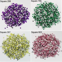 crystal square drills for diy diamond painting cross stitch embroidery rhinestones colorful mosaic stone crystal drill square