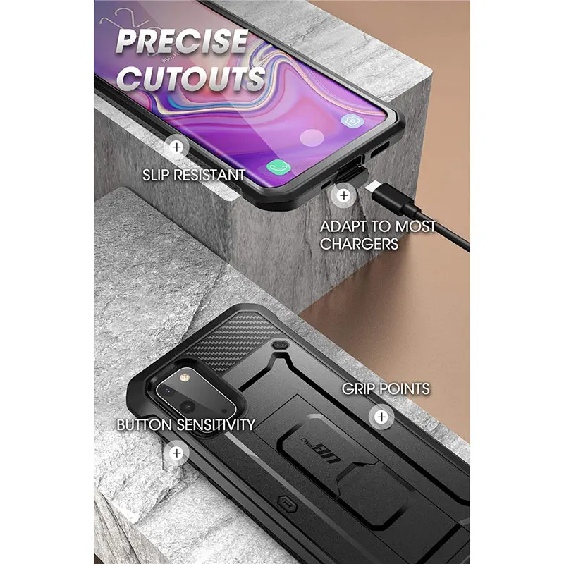 for samsung galaxy s20 5g case 2020 release supcase ub pro full body holster cover with built in screen protector kickstand free global shipping