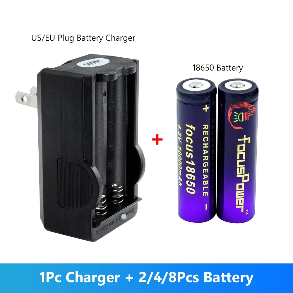 2020 Новый 2 шт 18650 аккумулятор 10000mAh Перезаряжаемый литий ионный с двойным зарядным