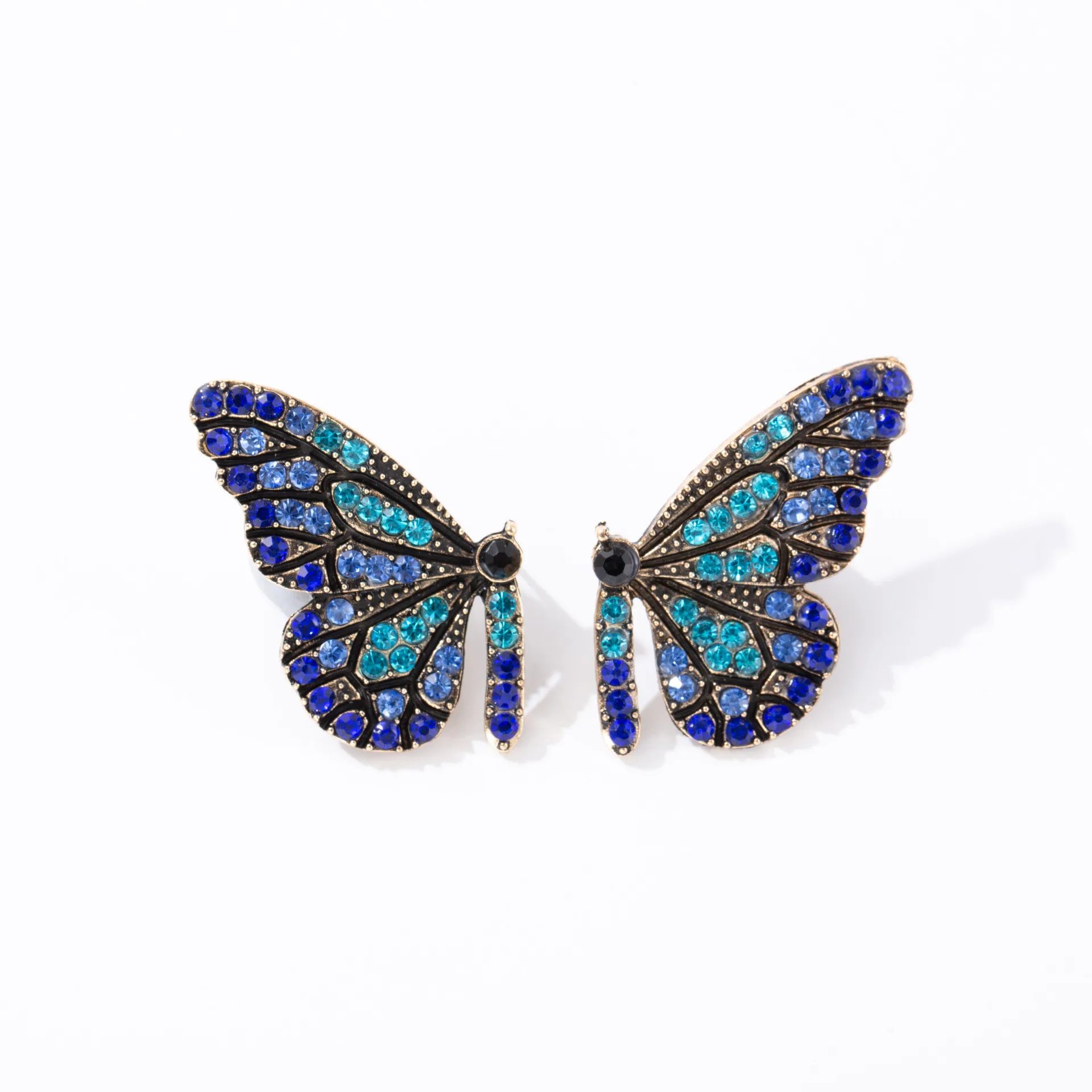 

Juorest Elegant Butterfly Earrings for Women Party Colorful Crystal Stud Earrings Exquisite Party Earrings Jewelry Accessories