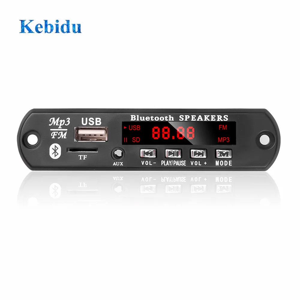 Автомобильный MP3-плеер с Bluetooth 12 В Mp3 декодер плата 2*15 Вт усилитель модуль аудио