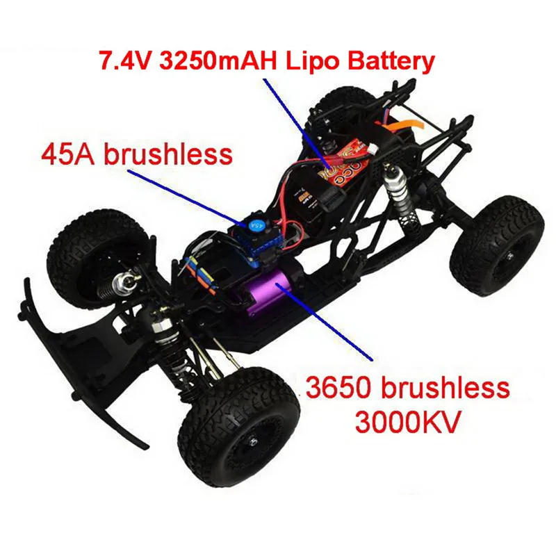 VRX Racing RH1045SC 1/10 2 4G 4WD 40 км/ч RC автомобиль электрический бесщеточный с дистанционным