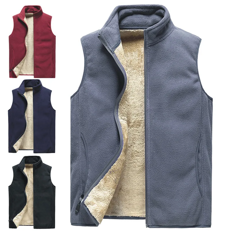 

New Men' Sleeveless Vest Jackets Autumn Winter Fashion vest Male Cotton-Padded Vests Coats Men Warm Waistcoats Clothing 8XL