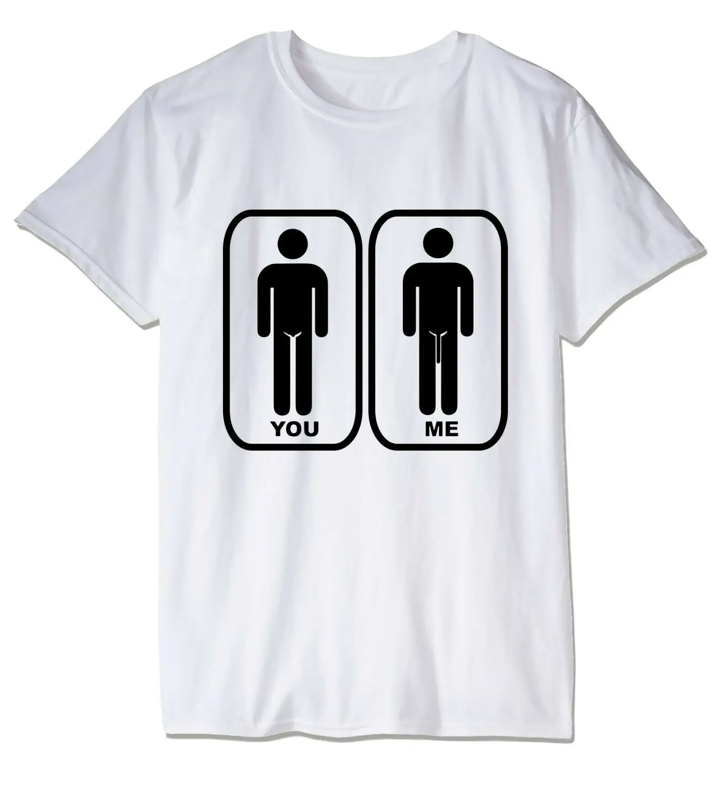 

YOU VS ME GIFTED WELL HUNG FUNNY RUDE TEES UNISEX T-SHIRT