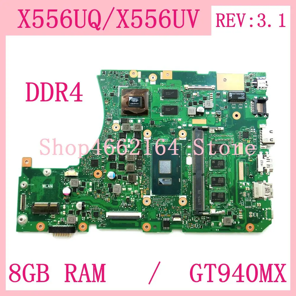 X556UQ 8 ГБ ОЗУ I3 / I5 ЦП GT940MX DDR4 REV: 3 1 Материнская плата ASUS X556U X556UV X556UQK K556UQ