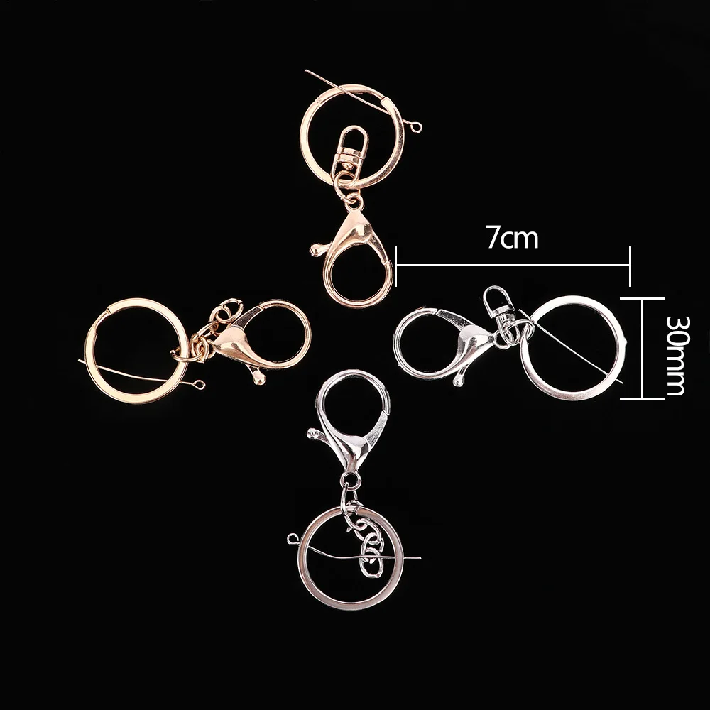 1 шт. модное кольцо для ключей классическая застежка карабин цепочка