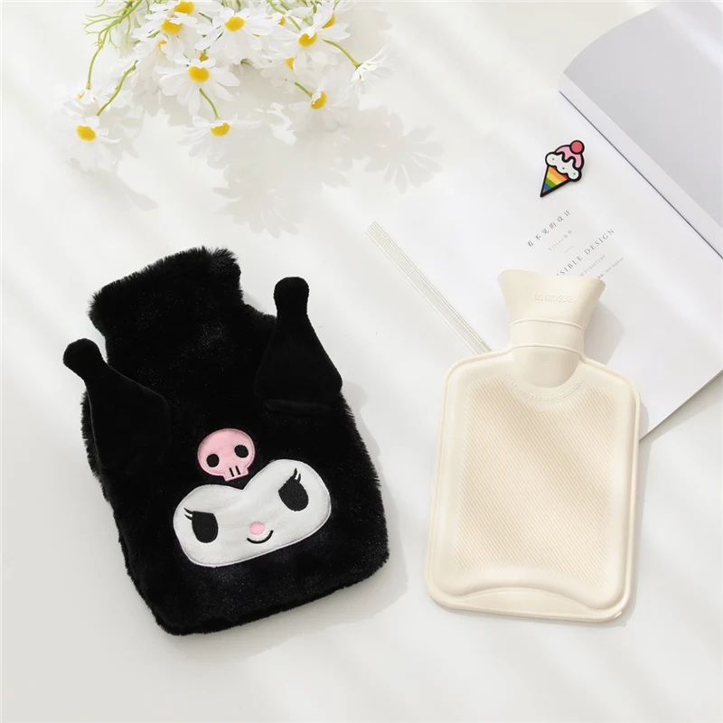 Anime Melody Kuromi Cinnamorolls Plush Hot Water Bag Kawaii Soft Stuffed Toy Keep Warm Soft Sofa Gift For Baby Decor Gift Girl images - 6
