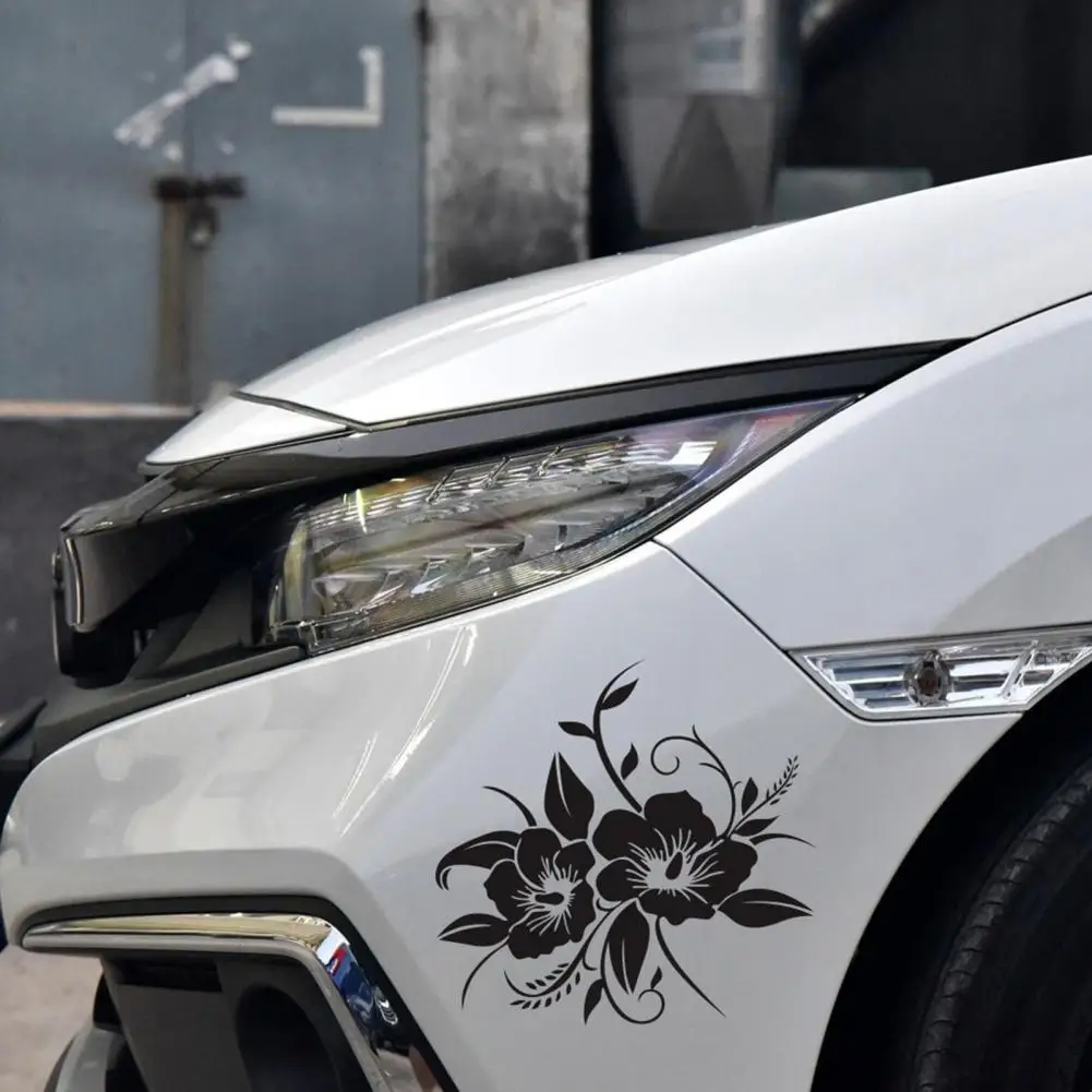 Автомобильная наклейка с цветами цветов автомобильная бампер для грузовика