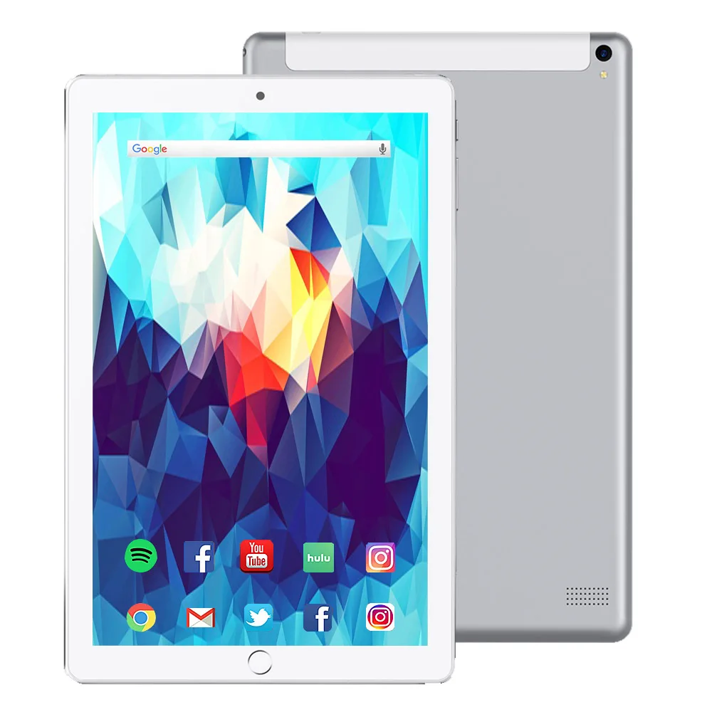 10,1 дюймовый планшетный ПК восемь ядер 1920*1080 Android 3g B ram 32GB rom IPS Двойная sim-карта 3g телефонный звонок Tab телефон ПК планшеты - Комплект: Silver