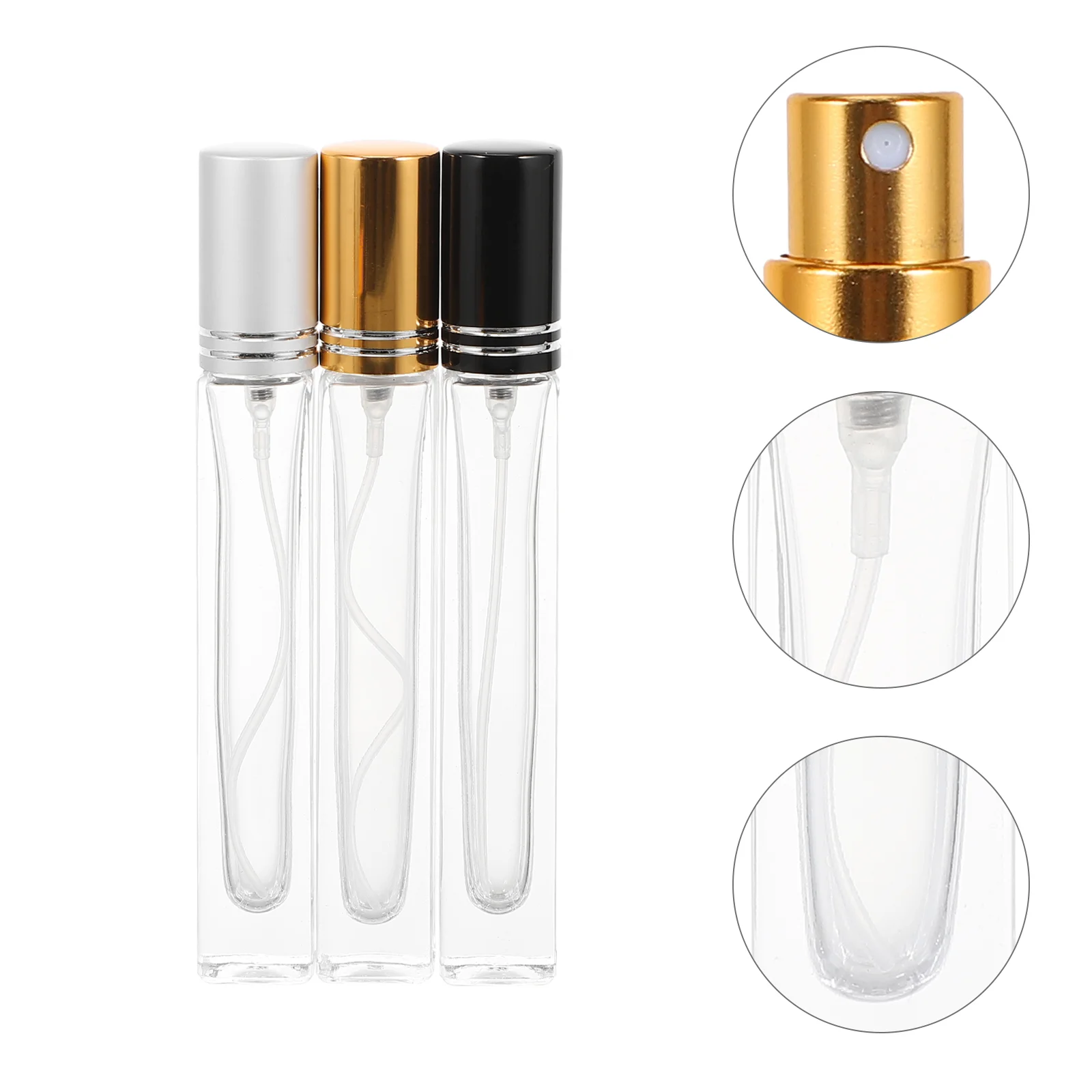 Стеклянный стеклянный флакон-распылитель для парфюма 10 мл 3 шт. | Красота и