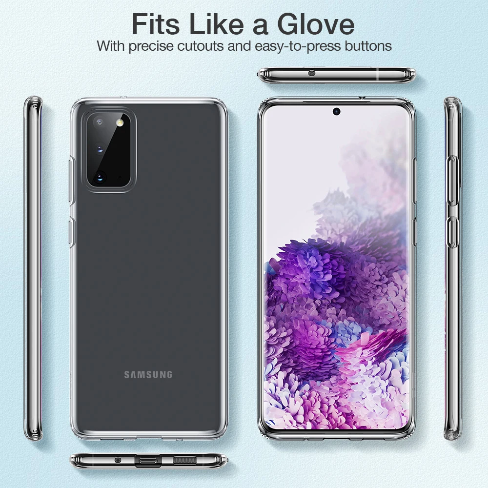 ESR for Samsung Galaxy S21 Ultra S22 S21 S20 Plus S20 Ultra Case Clear TPU Cover for Samsung A40 A51 S8 S10 e Note 10 9 Case