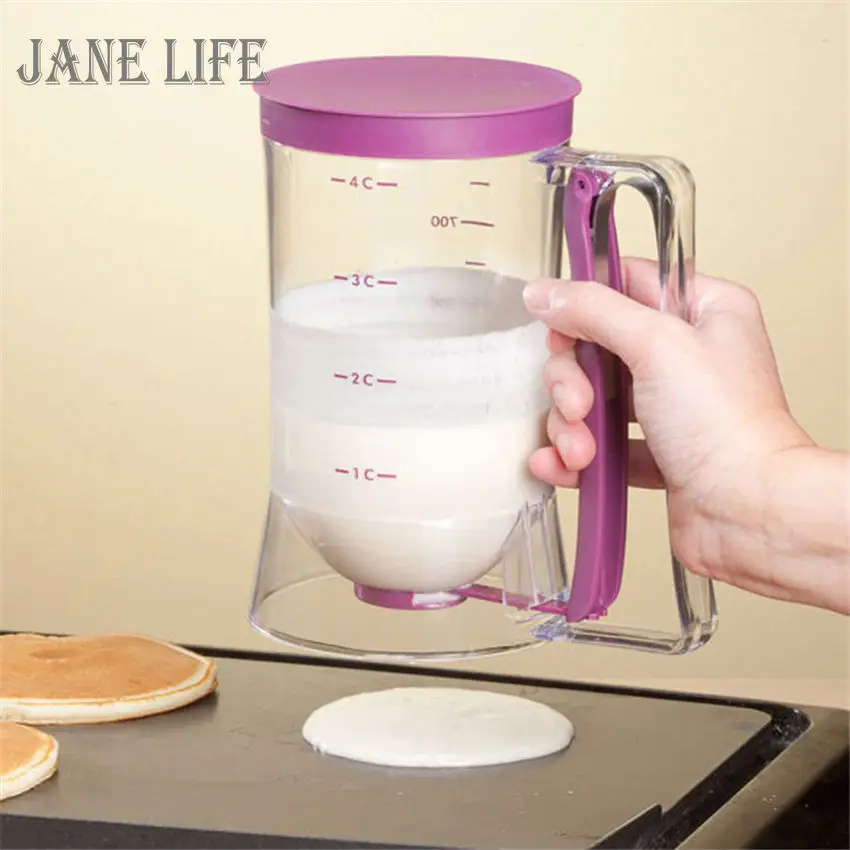 

Cupcake Pancake Cookies Cream Dispenser Cake Mix Jug Baking Essentials Maker Cooking Tools Funnel Measuring Cup Accessories