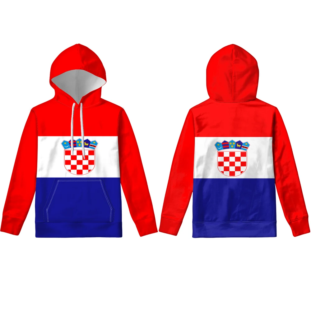 Толстовка с капюшоном на молнии в хорватском стиле бесплатный логотип