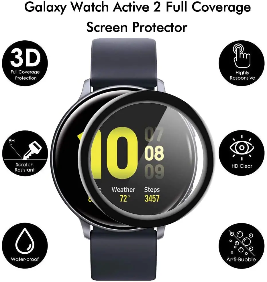 Защитная пленка для экрана Active 2 гибкое Защитное стекло Samsung Gear S3 Frontier galaxy Watch 46