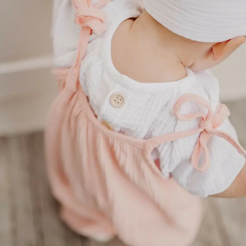 Pudcoco/Милый хлопковый комбинезон для новорожденных мальчиков и девочек