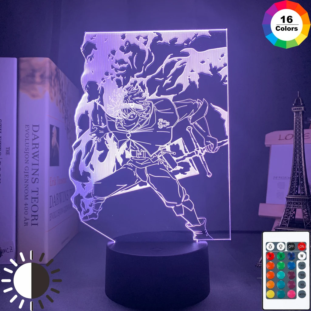 

3d Lamp Anime Black Clover Asta Light for Kids Child Bedroom Decor Night Light Birthday Gift Manga Gadget Black Clover Lamp Asta